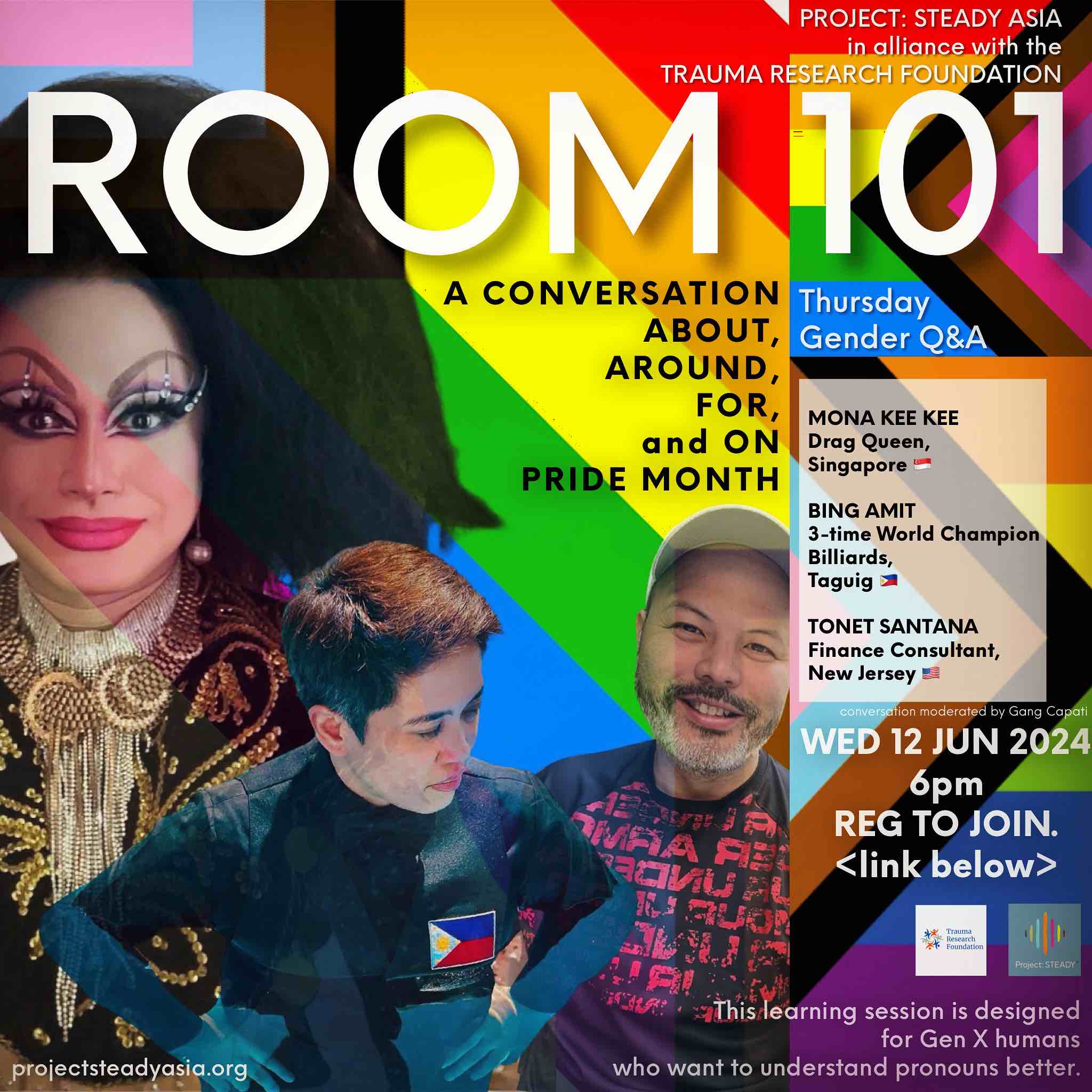 ROOM 101 is a mental health learning series from Project: Steady where we gather to ask our questions on topics we might have had very little chances to discuss in our own spaces.